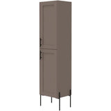 Svedin 18 in. W x 13 in. D x 71 in. H Free Standing Tall Bathroom Linen Cabinet in Matte Gray - Super Arbor
