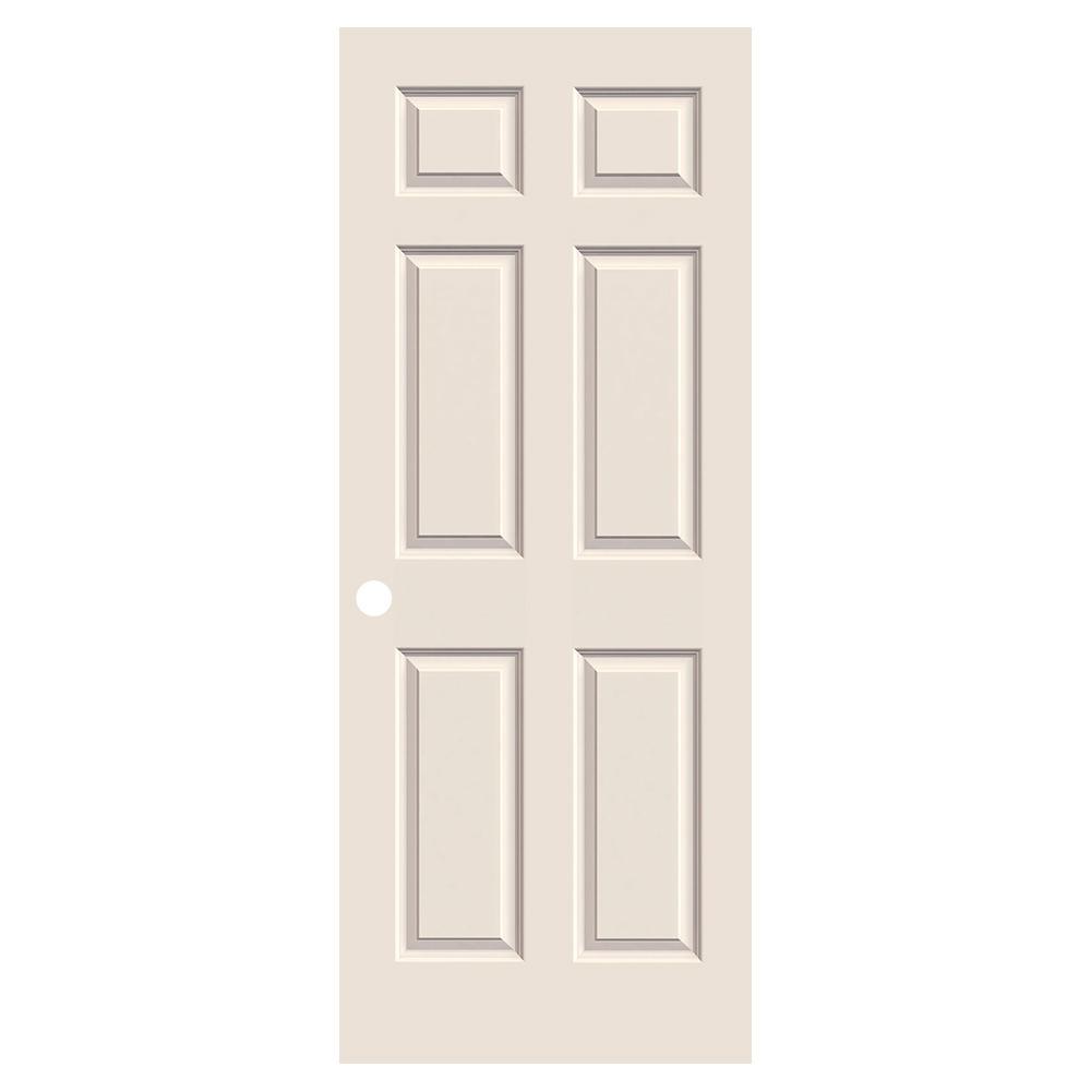 30 in. x 80 in. Colonist Primed Textured Molded Composite MDF Interior Door Slab - Super Arbor