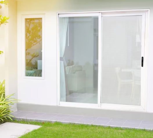 RELIABILT 36-in x 80-in White Aluminum Sliding Patio Screen Door