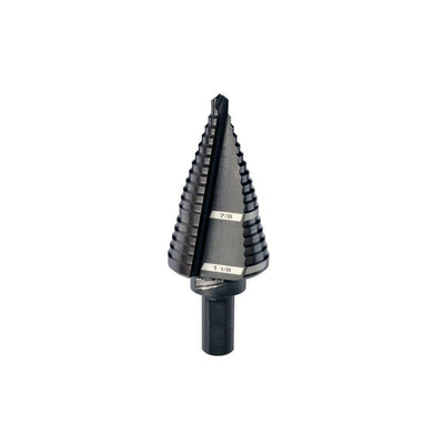 7/8 in. and 1-1/8 in. #9 Step Black Oxide Drill Bit - Super Arbor