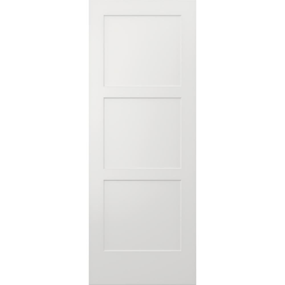 32 in. x 96 in. Birkdale Primed Smooth Hollow Core Molded Composite Interior Door Slab - Super Arbor