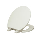 Round Slow Closed Front Toilet Seat with Quick Release Hinges in Biscuit - Super Arbor