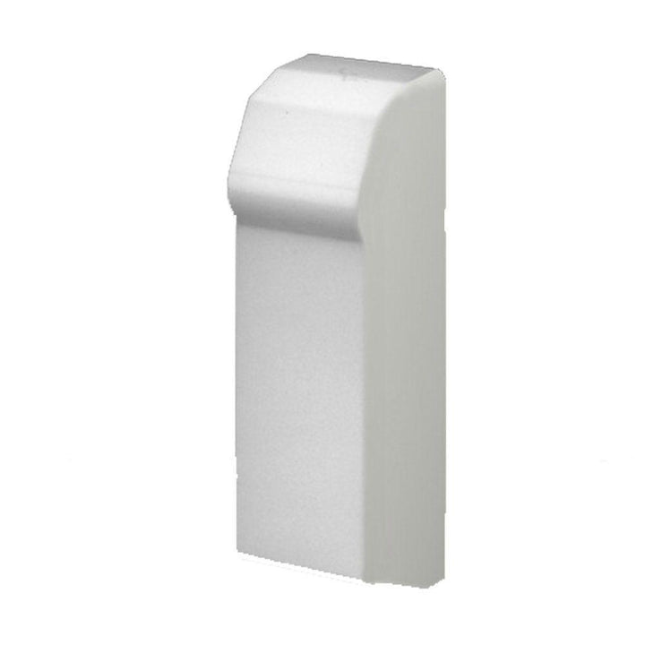 Fine/Line 30 2 in. Right End Cap Non-Hinged for Baseboard Heaters in Nu White - Super Arbor