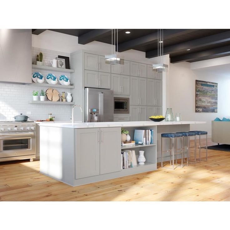 allen + roth Stonewall 12-in W x 36.125-in H x 12-in D Stone Maple Doo ...