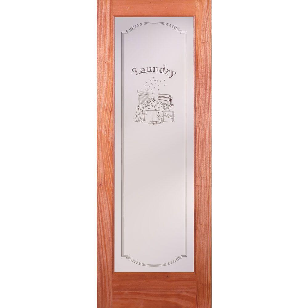 32 in. x 80 in. 1 Lite Laundry Smooth Primed MDF Interior Door Slab - Super Arbor