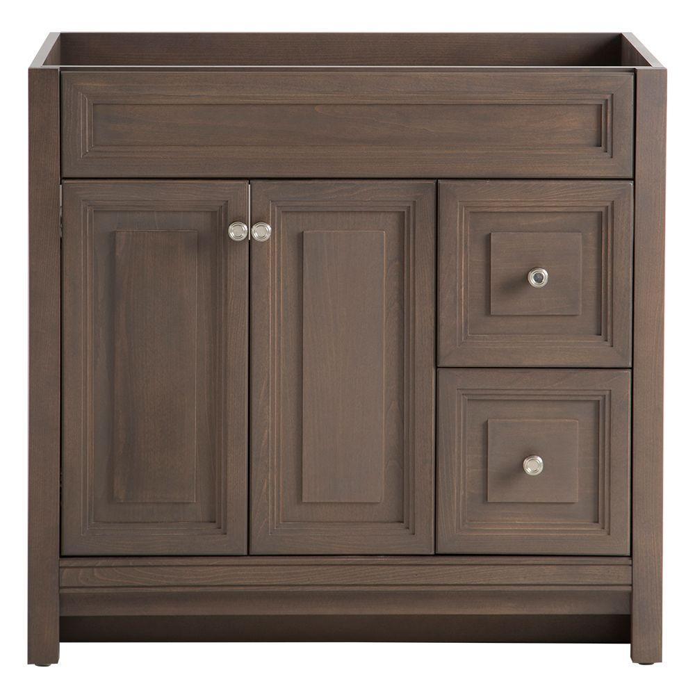 Brinkhill 48 in. W x 34 in. H x 22 in. D Bath Vanity Cabinet Only in Cognac - Super Arbor