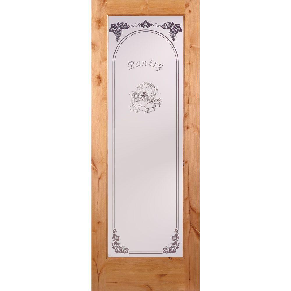 30 in. x 80 in. Pantry Smooth 1 Lite Primed MDF Interior Door Slab - Super Arbor