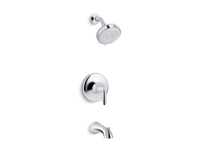KOHLER Willamette Single-Handle 3-Spray Tub and Shower Faucet in Vibrant Brushed Nickel (Valve Included)