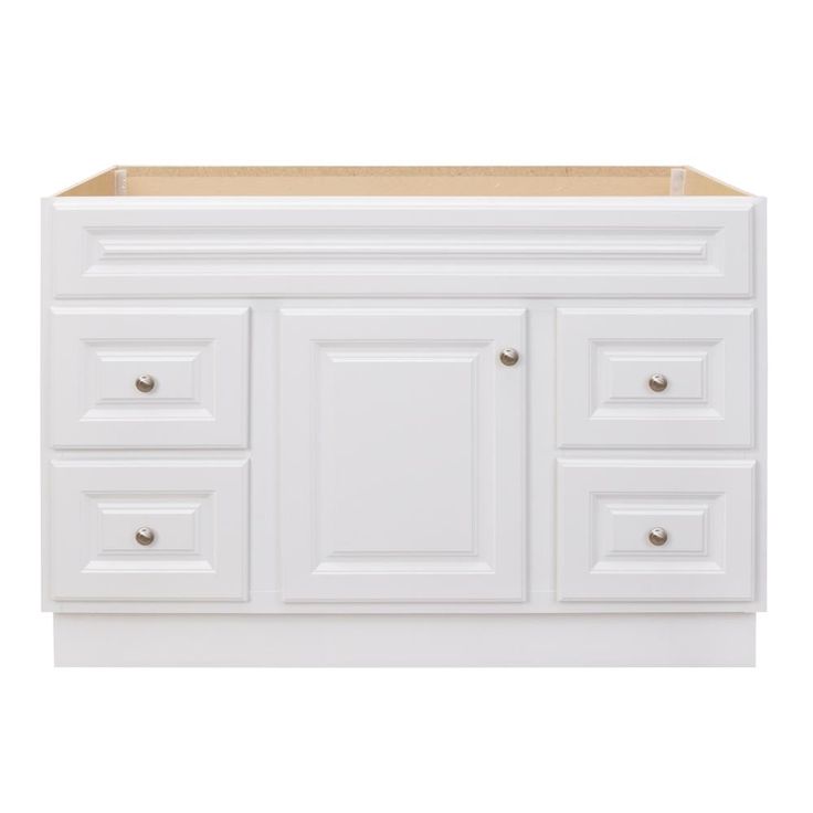 Hampton 48 in. W x 21 in. D x 33.5 in. H Bathroom Vanity Cabinet Only in White
