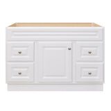 Hampton 48 in. W x 21 in. D x 33.5 in. H Bathroom Vanity Cabinet Only in White
