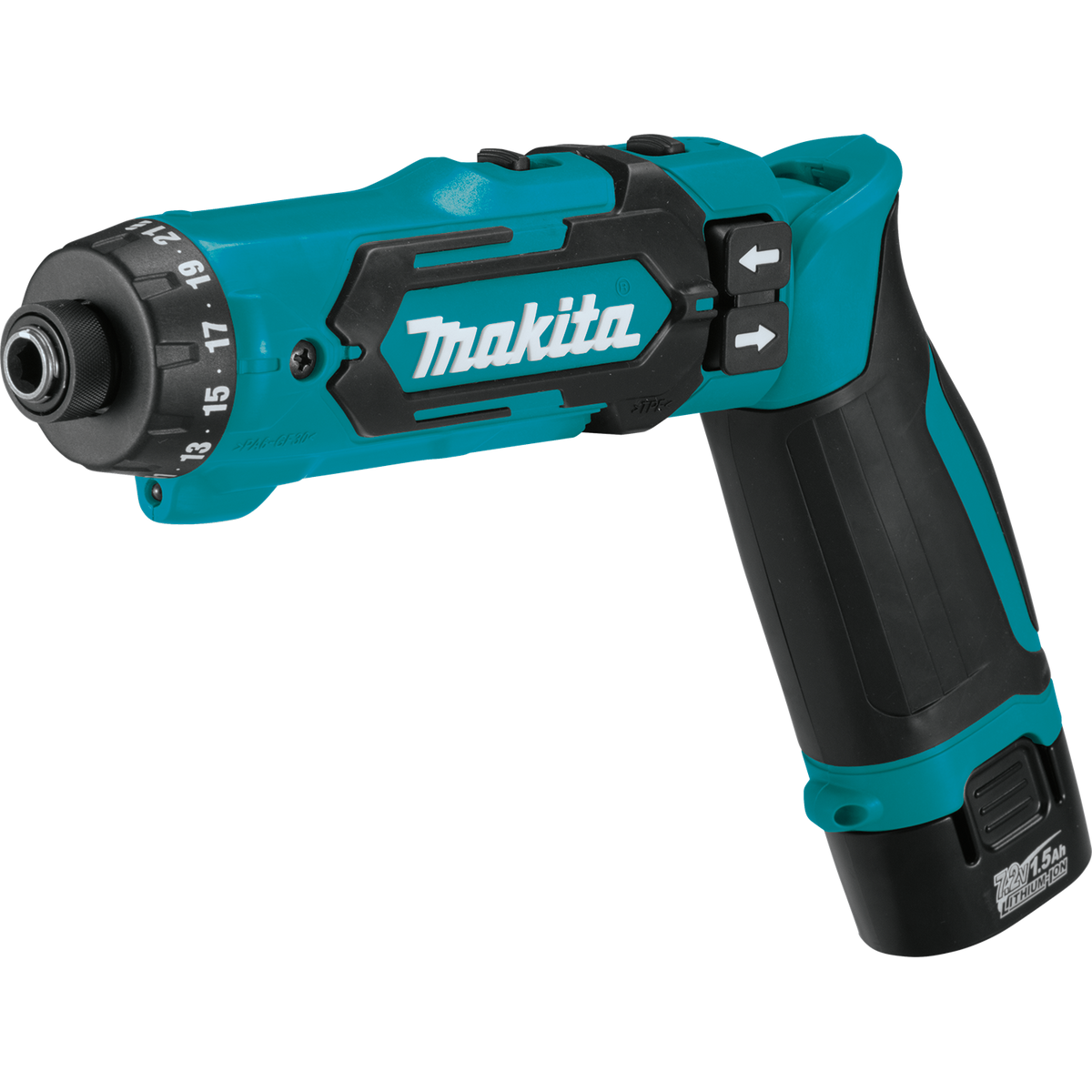 Makita 7.2V Lithium-Ion 1/4 in. Cordless Hex Driver-Drill Kit with Auto-Stop Clutch (DF012DSE)