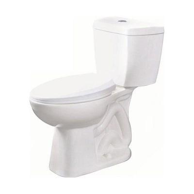 2-Piece Stealth 0.8 GPF Ultra-High-Efficiency Single Flush Elongated Toilet in White, Seat Included (3-Pack) - Super Arbor
