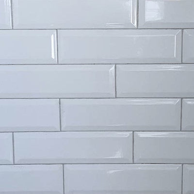 Boutique Ceramic Boutique White 3-in x 9-in Glazed Ceramic Subway Wall Tile - Super Arbor