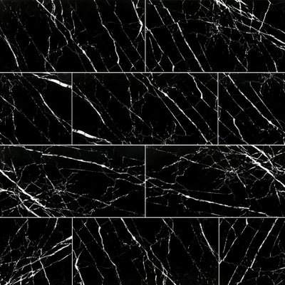 Aashini Black 16 in. x 32 in. Polished Porcelain Floor and Wall Tile (14.20 sq. ft./Case)