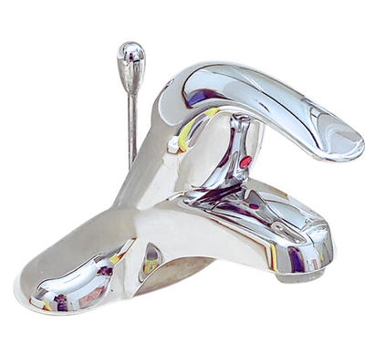 Adler 4 in. Centerset Single-Handle Low-Arc Bathroom Faucet in Chrome