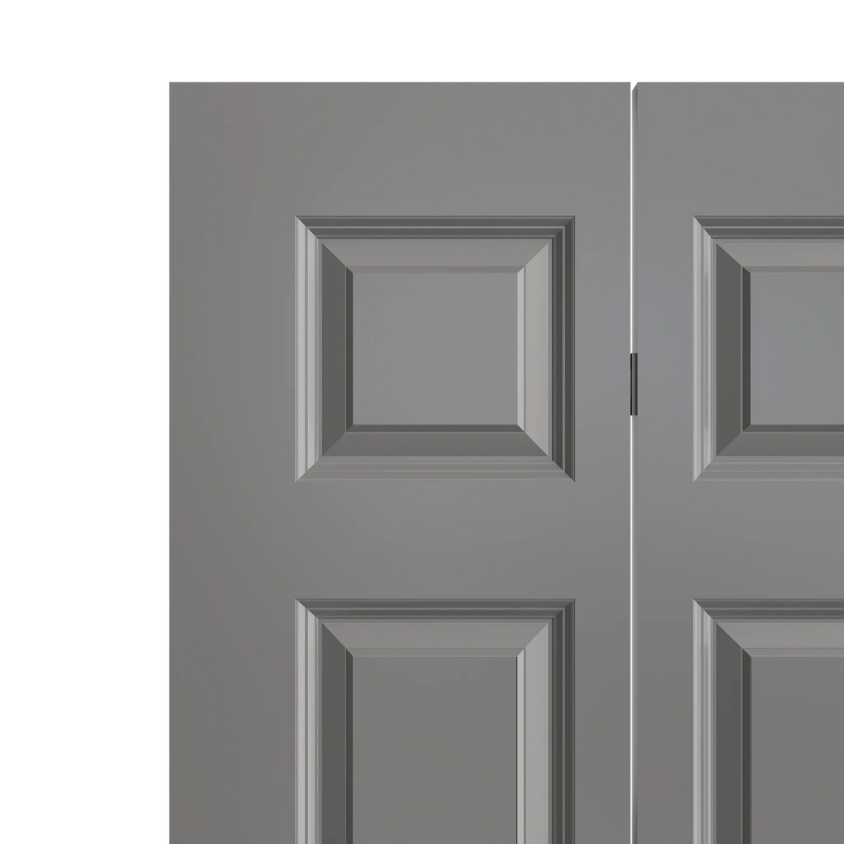 Masonite Traditional 30-in x 80-in Primed 6-Panel Molded Composite Bifold Door, Hardware Included