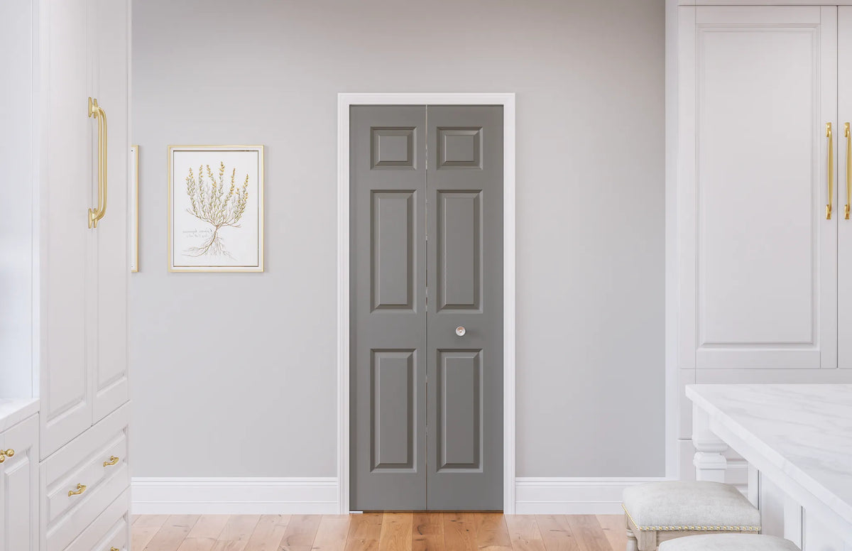 Masonite Traditional 24-in x 80-in Primed 6-Panel Molded Composite Bifold Door