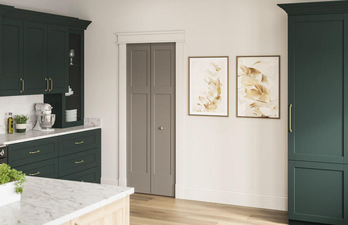 Masonite Winslow 24-in x 80-in 3-Panel Craftsman Primed Molded Composite Bifold Door (Hardware Included)