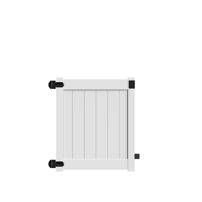 Barrette Outdoor Living Bryce and Washington Series 4 ft. W x 4 ft. H White Vinyl Walk Fence Gate Kit