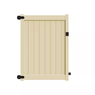 Barrette Outdoor Living Bryce and Washington Series 5 ft. W x 6 ft. H Sand Vinyl Un-Assembled Fence Gate