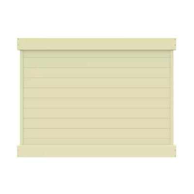 Barrette Outdoor Living Horizontal 6 ft. H x 8 ft. W Sand Vinyl Privacy Fence Panel (Unassembled)