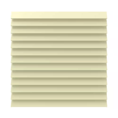 Barrette Outdoor Living Louvered 6 ft. x 6 ft. Sand Vinyl Fence Panel