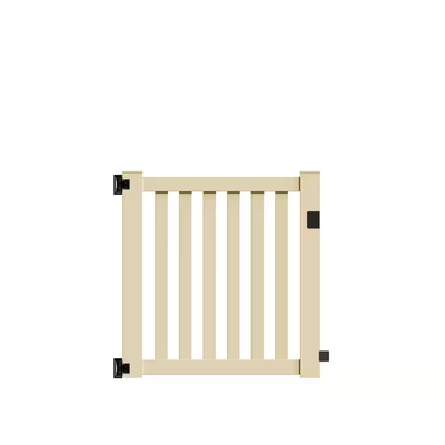 Barrette Outdoor Living Ohio 4 ft. W x 4 ft. H Sand Vinyl Un-Assembled Fence Gate