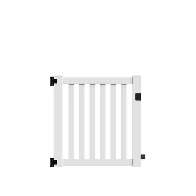 Barrette Outdoor Living Ohio 4 ft. W x 4 ft. H White Vinyl Un-Assembled Fence Gate