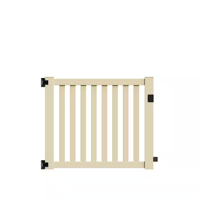 Barrette Outdoor Living Ohio 5 ft. W x 4 ft. H Sand Vinyl Un-Assembled Fence Gate