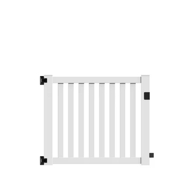 Barrette Outdoor Living Ohio 5 ft. W x 4 ft. H White Vinyl Un-Assembled Fence Gate