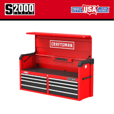 CRAFTSMAN 2000 Series 51.5-in W x 24.7-in H 8-Drawer Steel Tool Chest (Red)