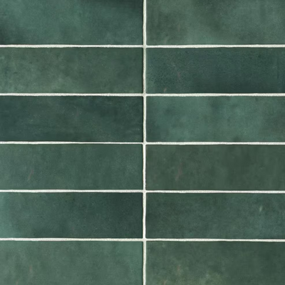 Cloe Rectangle Glossy Green 2 in. x 8 in. Ceramic Wall Tile (10.64 sq. ft./Case)