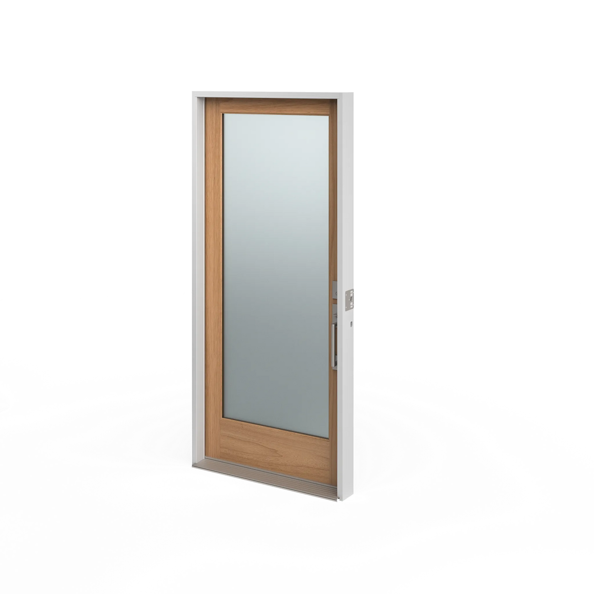 Masonite 36 in. x 80 in. Full Lite Unfinished Fir Front Exterior Door Slab