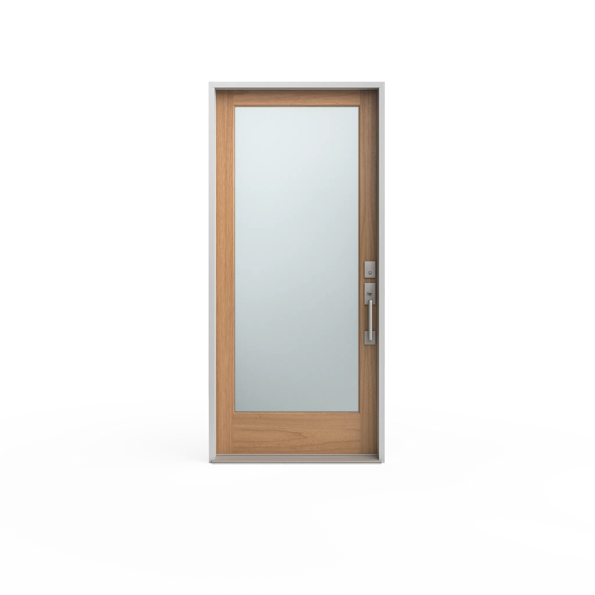 Masonite 36 in. x 80 in. Full Lite Unfinished Fir Front Exterior Door