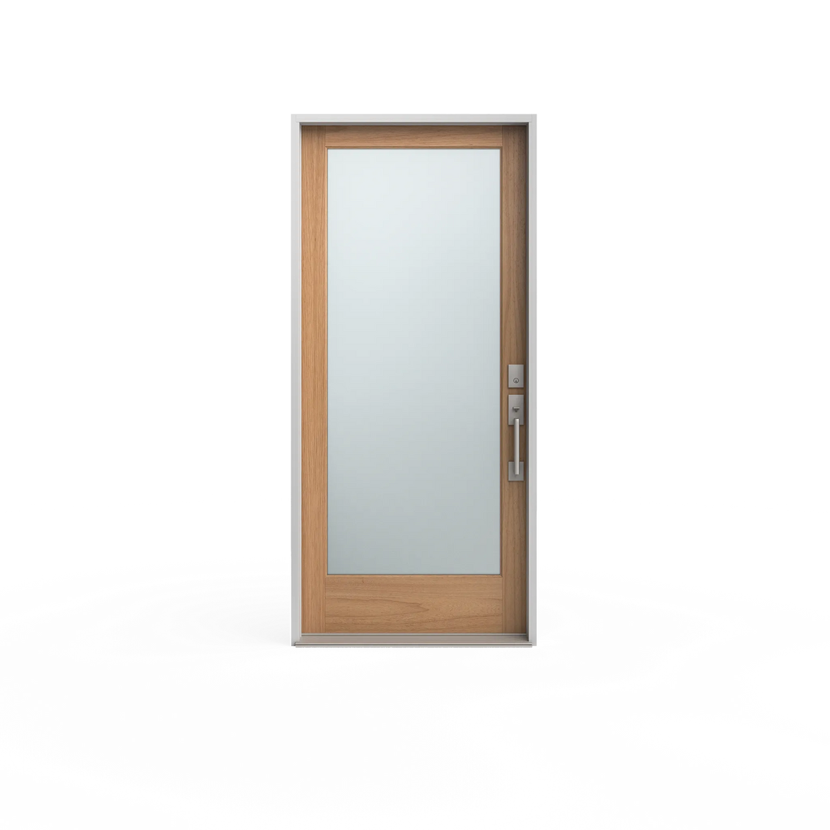 Masonite 36 in. x 80 in. Full Lite Unfinished Fir Front Exterior Door Slab