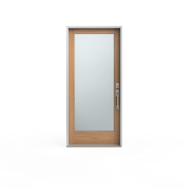 Masonite 36 in. x 80 in. Full Lite Unfinished Fir Front Exterior Door Slab