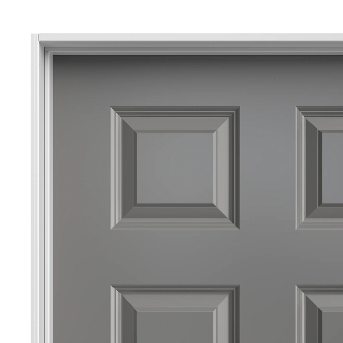 Masonite Traditional 30-in x 78-in 6-Panel Hollow Core Primed Molded Composite Right-Hand Inswing/Outswing Single Prehung Interior Door
