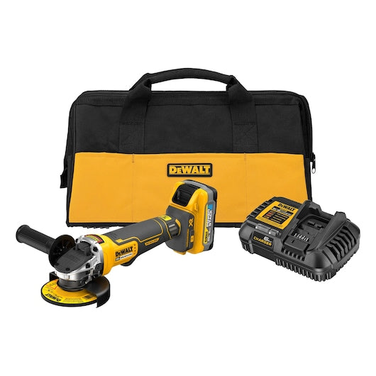 DEWALT XR 4-1/2 in. 20V MAX Paddle Switch Brushless Cordless Angle Grinder Kit