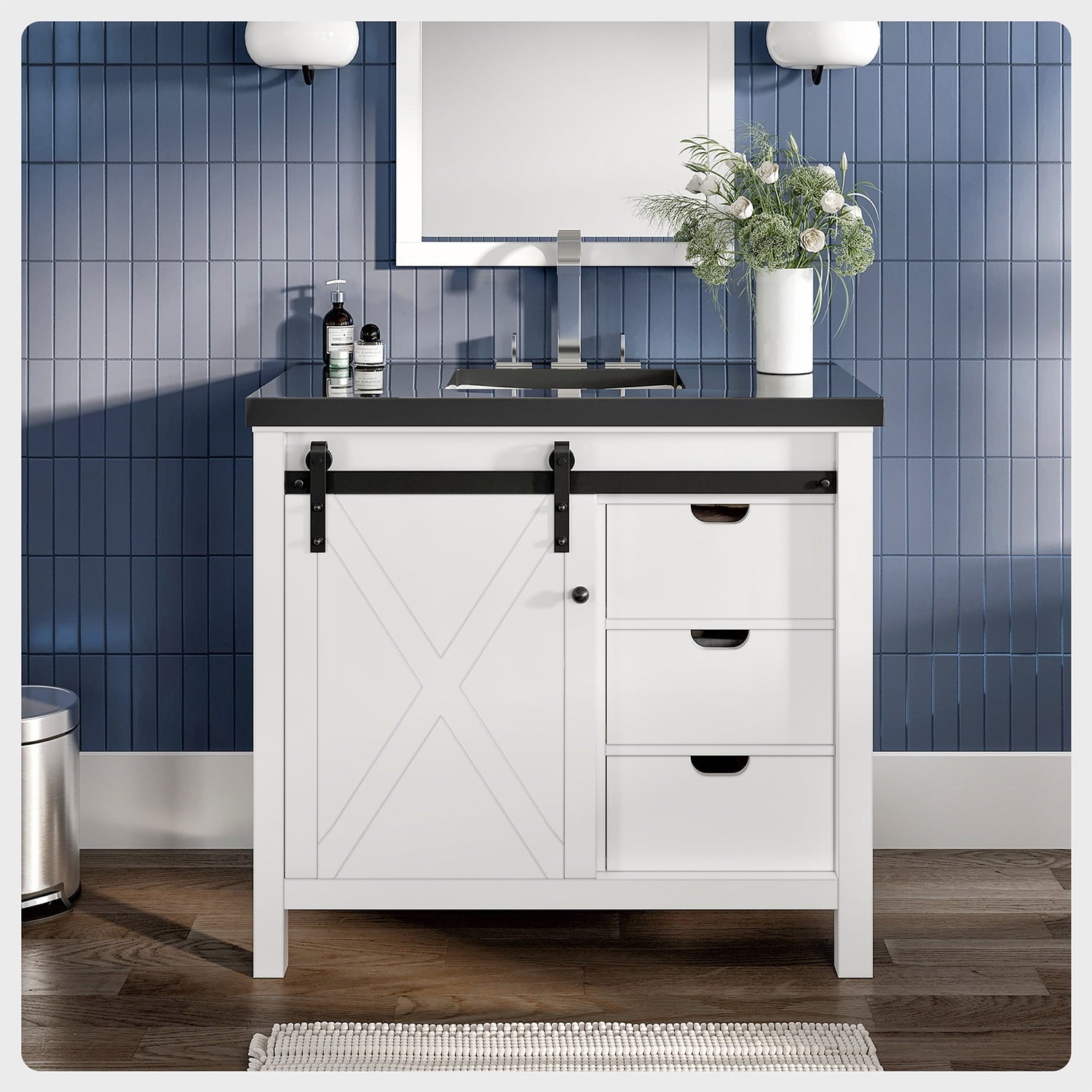 A single green leaf against a white background.