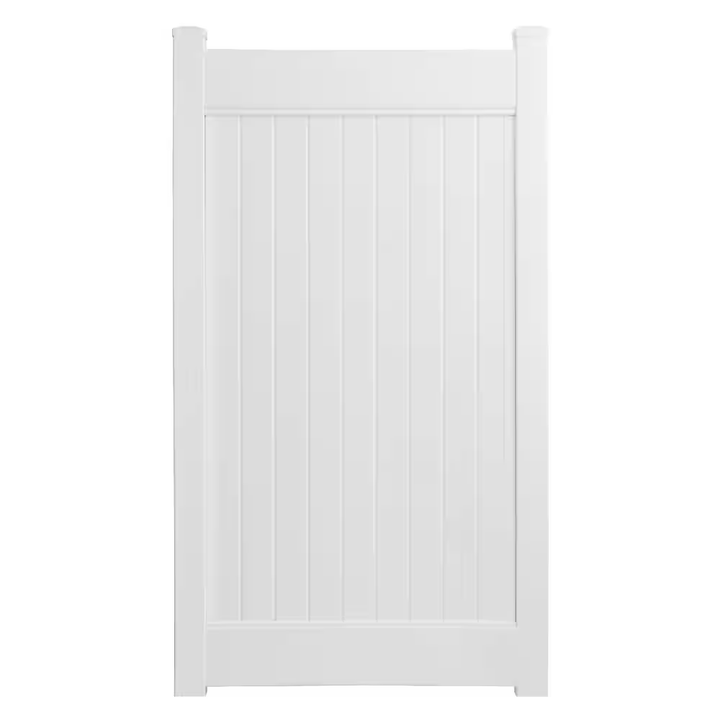 Fairfax 3.5 ft. x 6 ft. White Vinyl Privacy Fence Gate