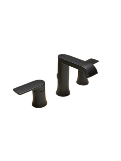 Genta 8 in. Widespread 2-Handle Bathroom Faucet in Matte Black