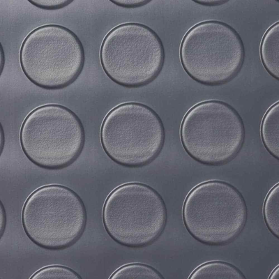 Husky Coin 10 ft. W x 44 ft. L Grey Commercial Grade Vinyl Flooring