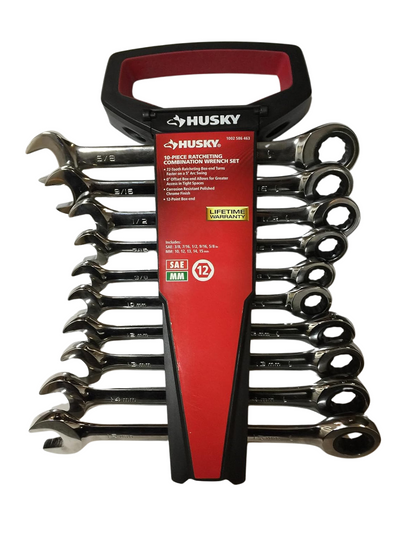 Husky SAE Ratcheting Combination Wrench Set (10-Piece)