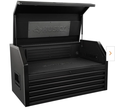 Husky Professional Duty 41 in. W x 21.5 in. D 4-Drawer Top Tool Chest in Matte Black