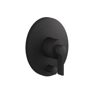 KOHLER Matte Black Cross Shower Handle