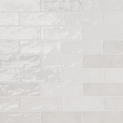 Kingston White 3 in. x 8 in. Glazed Ceramic Wall Tile (5.38 sq. ft./case) 11