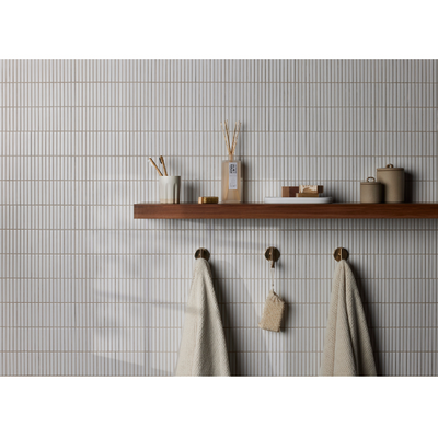 KitKat White Porcelain Mosaic Wall and Floor Tile