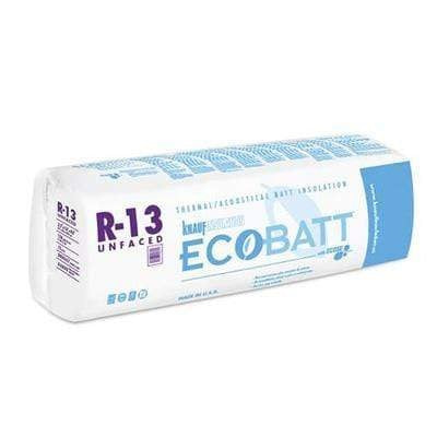 Knauf Insulation Ecobatt R-13 Unfaced Fiberglass Insulation Batts 3.5" x 15" x 47" 107.71 SF