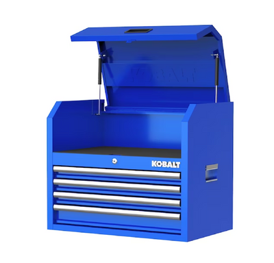 Kobalt 26-in W x 22-in H 4-Drawer Steel Tool Chest (Blue)