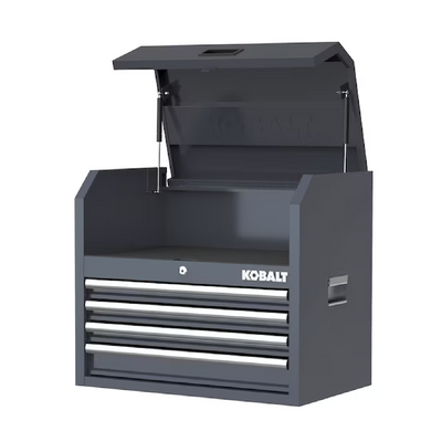 Kobalt 26-in W x 22-in H 4-Drawer Steel Tool Chest (Gray)